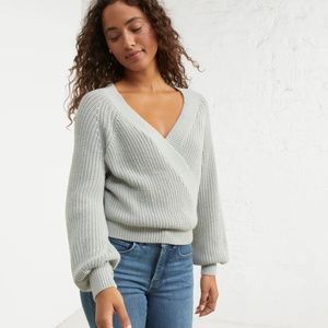 UpWest Weekend Wrap Sweater | Seafoam | XS